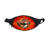 Поясная сумка бананка Панда Кунг-фу (GBP04) Gear Bag черная
