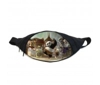 Поясная сумка бананка Панда Кунг-фу (GBP05) Gear Bag черная