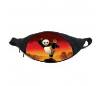 Поясная сумка бананка Панда Кунг-фу (GBP08) Gear Bag черная