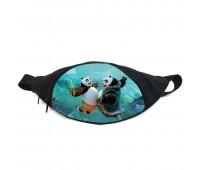 Поясная сумка бананка Панда Кунг-фу (GBP010) Gear Bag черная