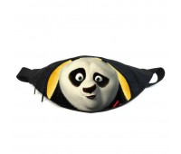 Поясная сумка бананка Панда Кунг-фу (GBP012) Gear Bag черная