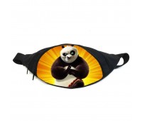 Поясная сумка бананка Панда Кунг-фу (GBP013) Gear Bag черная