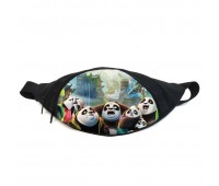 Поясная сумка бананка Панда Кунг-фу (GBP015) Gear Bag черная