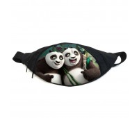 Поясная сумка бананка Панда Кунг-фу (GBP016) Gear Bag черная