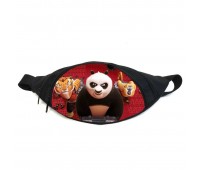 Поясная сумка бананка Панда Кунг-фу (GBP020) Gear Bag черная