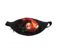 Поясная сумка Бананка Клинок, рассекающий демонов (GBKNY 06) Gear Bag черная