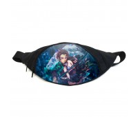 Поясная сумка Бананка Клинок, рассекающий демонов (GBKNY 07) Gear Bag черная