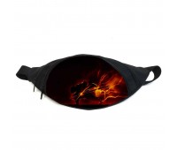 Поясная сумка Бананка Клинок, рассекающий демонов (GBKNY 017) Gear Bag черная