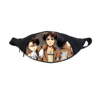 Поясная сумка бананка манга Атака титанов Attack on Titan (GBAT 01) Gear Bag черная