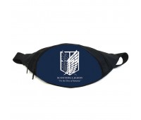 Поясная сумка бананка манга Атака титанов Attack on Titan (GBAT 08) Gear Bag черная
