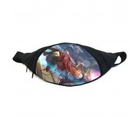 Поясная сумка бананка манга Атака титанов Attack on Titan (GBAT 09) Gear Bag черная