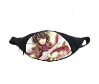 Поясная сумка бананка манга Атака титанов Attack on Titan (GBAT 012) Gear Bag черная