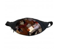 Поясная сумка бананка манга Атака титанов Attack on Titan (GBAT 014) Gear Bag черная