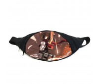 Поясная сумка бананка манга Атака титанов Attack on Titan (GBAT 016) Gear Bag черная
