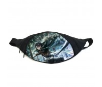 Поясная сумка бананка манга Атака титанов Attack on Titan (GBAT 017) Gear Bag черная