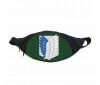 Поясная сумка бананка манга Атака титанов Attack on Titan (GBAT 020) Gear Bag черная