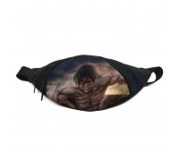Поясная сумка бананка манга Атака титанов Attack on Titan (GBAT 022) Gear Bag черная