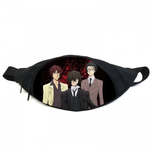 Поясная сумка бананка Бродячие псы Bungou stray dogs (GB BSD 036) Gear Bag черная Поясная сумка бананка Бродячие псы Bungou stray dogs (GB BSD 036) Gear Bag черная