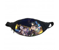 Поясная сумка бананка Геншин Genshin impact (GB GI 07) Gear Bag черная