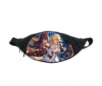 Поясная сумка бананка Геншин Genshin impact (GB GI 010) Gear Bag черная Поясная сумка бананка Геншин Genshin impact (GB GI 010) Gear Bag черная