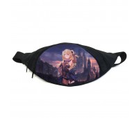 Поясная сумка бананка Геншин Genshin impact (GB GI 019) Gear Bag черная