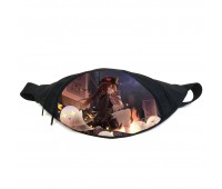 Поясная сумка бананка Геншин Genshin impact (GB GI 050) Gear Bag черная