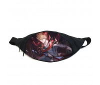 Поясная сумка бананка Геншин Genshin impact (GB GI 051) Gear Bag черная