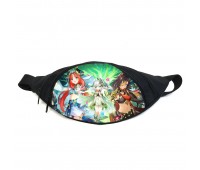 Поясная сумка бананка Геншин Genshin impact (GB GI 068) Gear Bag черная