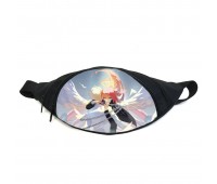 Поясная сумка бананка Человек бензопила Chainsaw Man (GB СwM 010) Gear Bag черная