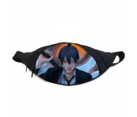 Поясная сумка бананка Человек бензопила Chainsaw Man (GB СwM 013) Gear Bag черная