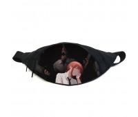 Поясная сумка бананка Человек бензопила Chainsaw Man (GB СwM 021) Gear Bag черная