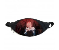 Поясная сумка бананка Человек бензопила Chainsaw Man (GB СwM 037) Gear Bag черная