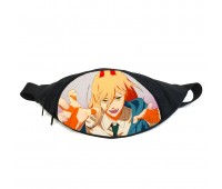 Поясная сумка бананка Человек бензопила Chainsaw Man (GB СwM 041) Gear Bag черная