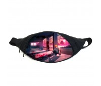 Поясная сумка бананка Человек бензопила Chainsaw Man (GB СwM 044) Gear Bag черная