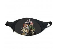 Поясная сумка бананка Невероятные приключения Джоджо JoJo Bizarre Adventure (GB Jojo 01) Gear Bag черная