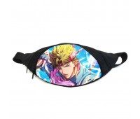 Поясная сумка бананка Невероятные приключения Джоджо JoJo Bizarre Adventure (GB Jojo 04) Gear Bag черная
