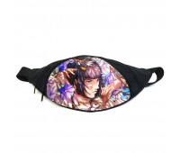 Поясная сумка бананка Невероятные приключения Джоджо JoJo Bizarre Adventure (GB Jojo 08) Gear Bag черная