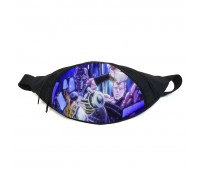 Поясная сумка бананка Невероятные приключения Джоджо JoJo Bizarre Adventure (GB Jojo 013) Gear Bag черная