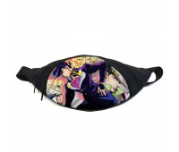 Поясная сумка бананка Невероятные приключения Джоджо JoJo Bizarre Adventure (GB Jojo 014) Gear Bag черная