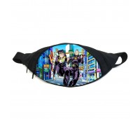 Поясная сумка бананка Невероятные приключения Джоджо JoJo Bizarre Adventure (GB Jojo 015) Gear Bag черная