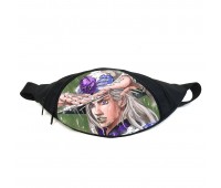 Поясная сумка бананка Невероятные приключения Джоджо JoJo Bizarre Adventure (GB Jojo 020) Gear Bag черная