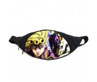 Поясная сумка бананка Невероятные приключения Джоджо JoJo Bizarre Adventure (GB Jojo 022) Gear Bag черная