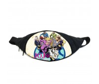 Поясная сумка бананка Невероятные приключения Джоджо JoJo Bizarre Adventure (GB Jojo 023) Gear Bag черная