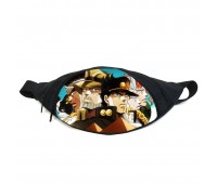 Поясная сумка бананка Невероятные приключения Джоджо JoJo Bizarre Adventure (GB Jojo 024) Gear Bag черная