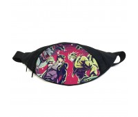 Поясная сумка бананка Невероятные приключения Джоджо JoJo Bizarre Adventure (GB Jojo 025) Gear Bag черная