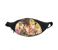 Поясная сумка бананка Невероятные приключения Джоджо JoJo Bizarre Adventure (GB Jojo 028) Gear Bag черная