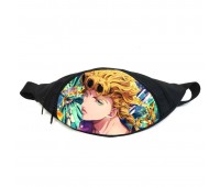 Поясная сумка бананка Невероятные приключения Джоджо JoJo Bizarre Adventure (GB Jojo 030) Gear Bag черная