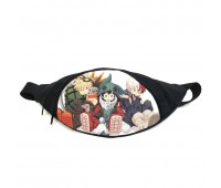 Поясная сумка бананка Моя геройская академия Boku no Hero Academia (GB BNHA 028) Gear Bag черная