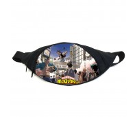 Поясная сумка бананка Моя геройская академия Boku no Hero Academia (GB BNHA 039) Gear Bag черная