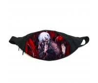 Поясная сумка бананка Токийский гуль Tokyo Ghoul (GB TG 08) Gear Bag черная